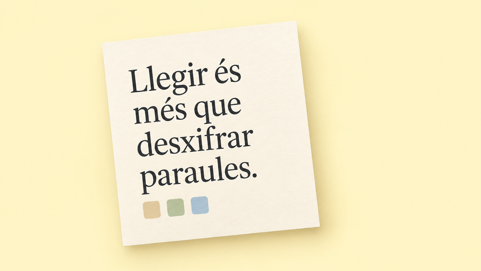 Llegir és més que desxifrar paraules: comprensió lectora a primària