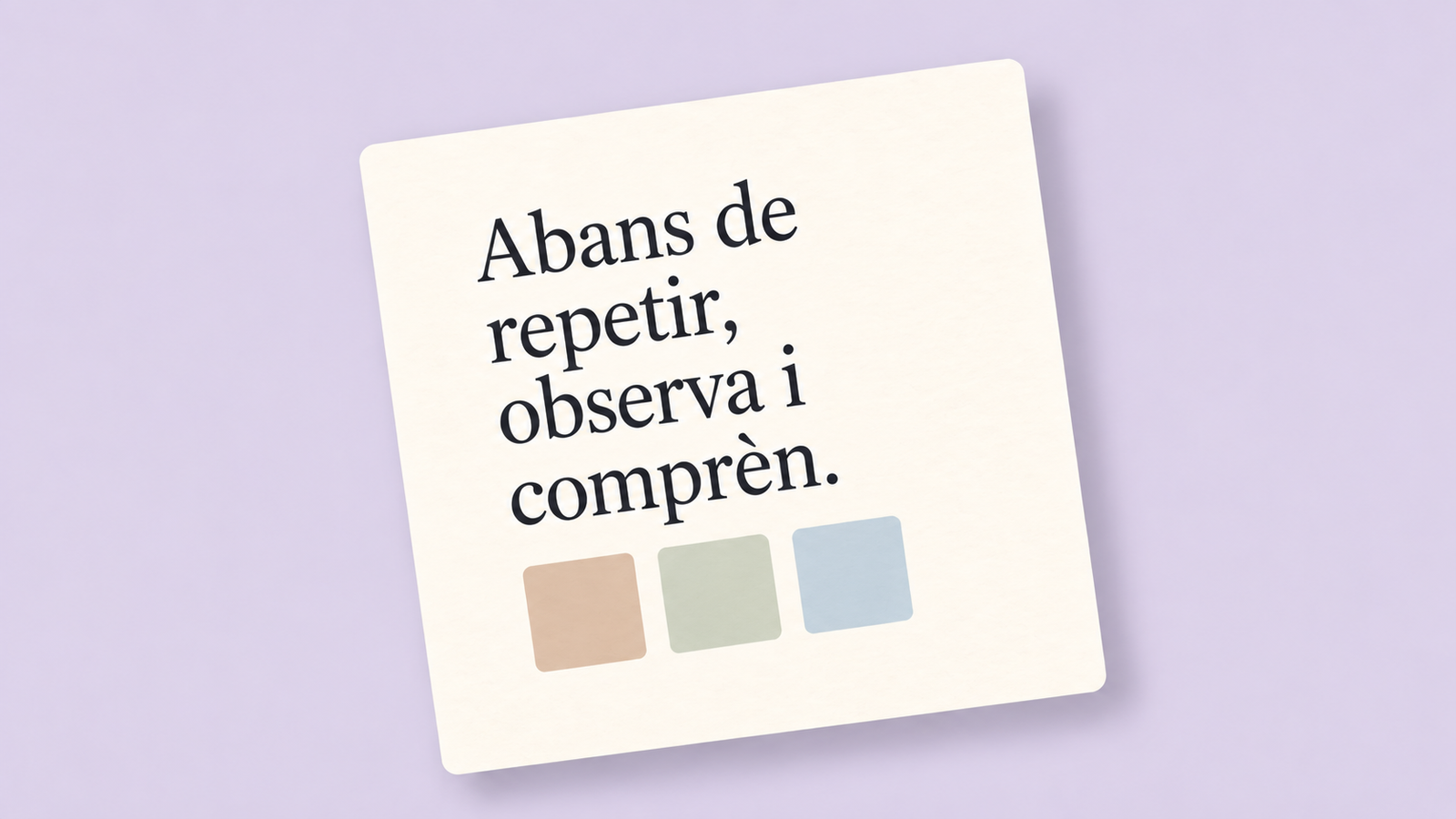 Abans de repetir, observa i comprèn: què observar quan un infant no fa cas